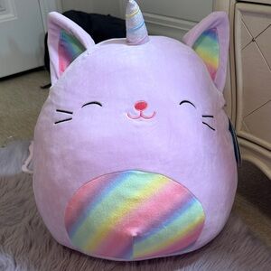 Squishmallows Purple Cat/Unicorn